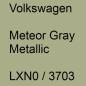 Preview: Volkswagen, Meteor Gray Metallic, LXN0 / 3703.